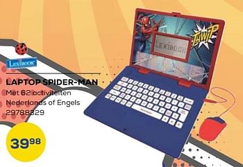 Aanbiedingen Laptop spider-man - Lexibook - Geldig van 21/10/2022 tot 07/12/2022 bij Supra Bazar