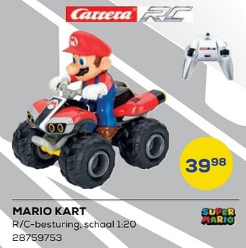 Aanbiedingen Mario kart - Carrera - Geldig van 21/10/2022 tot 07/12/2022 bij Supra Bazar