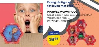 Aanbiedingen Marvel wow! pods - Marvel - Geldig van 21/10/2022 tot 07/12/2022 bij Supra Bazar
