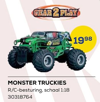 Aanbiedingen Monster truckies - Gear2Play - Geldig van 21/10/2022 tot 07/12/2022 bij Supra Bazar