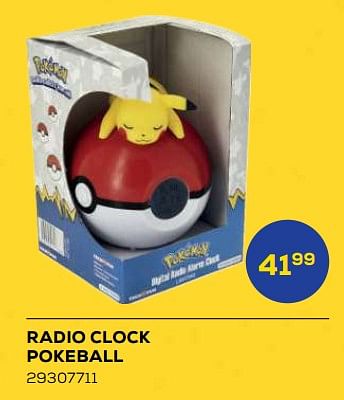 Aanbiedingen Radio clock pokeball - Pokemon - Geldig van 21/10/2022 tot 07/12/2022 bij Supra Bazar