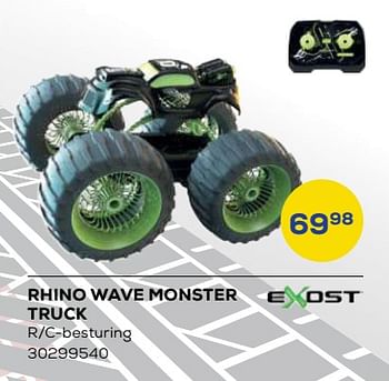 Aanbiedingen Rhino wave monster truck - Exost - Geldig van 21/10/2022 tot 07/12/2022 bij Supra Bazar