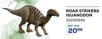 Aanbiedingen Roar strikers iguanodon - Jurassic World - Geldig van 21/10/2022 tot 07/12/2022 bij Supra Bazar
