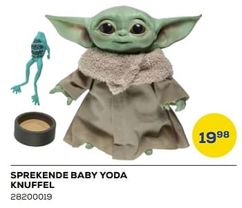 Aanbiedingen Sprekende baby yoda knuffel - Hasbro - Geldig van 21/10/2022 tot 07/12/2022 bij Supra Bazar