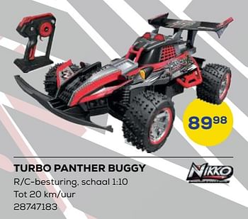 Aanbiedingen Turbo panther buggy - Nikko - Geldig van 21/10/2022 tot 07/12/2022 bij Supra Bazar