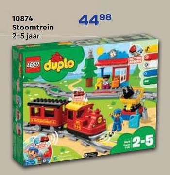 Aanbiedingen 10874 stoomtrein - Lego - Geldig van 21/10/2022 tot 07/12/2022 bij Supra Bazar