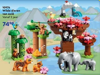 Aanbiedingen 10974 wilde dieren van azië - Lego - Geldig van 21/10/2022 tot 07/12/2022 bij Supra Bazar