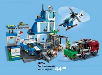 Aanbiedingen 60316 politiebureau - Lego - Geldig van 21/10/2022 tot 07/12/2022 bij Supra Bazar