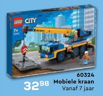 Aanbiedingen 60324 mobiele kraan - Lego - Geldig van 21/10/2022 tot 07/12/2022 bij Supra Bazar