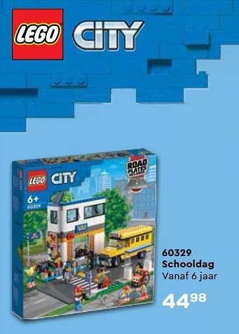 Aanbiedingen 60329 schooldag - Lego - Geldig van 21/10/2022 tot 07/12/2022 bij Supra Bazar
