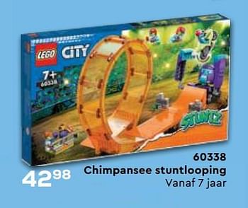 Aanbiedingen 60338 chimpansee stuntlooping - Lego - Geldig van 21/10/2022 tot 07/12/2022 bij Supra Bazar