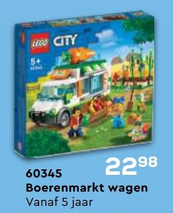 Aanbiedingen 60345 boerenmarkt wagen - Lego - Geldig van 21/10/2022 tot 07/12/2022 bij Supra Bazar