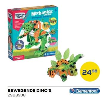 Aanbiedingen Bewegende dino’s - Clementoni - Geldig van 21/10/2022 tot 07/12/2022 bij Supra Bazar