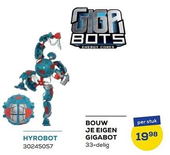 Aanbiedingen Bouw je eigen gigabot hyrobot - Giga Bots - Geldig van 21/10/2022 tot 07/12/2022 bij Supra Bazar