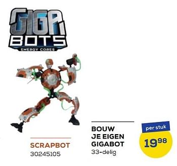 Aanbiedingen Bouw je eigen gigabot scrapbot - Giga Bots - Geldig van 21/10/2022 tot 07/12/2022 bij Supra Bazar