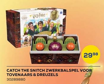 Aanbiedingen Catch the snitch zwerkbalspel voor tovenaars + dreuzels - Spin Master - Geldig van 21/10/2022 tot 07/12/2022 bij Supra Bazar