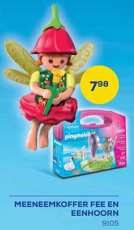 Aanbiedingen Meeneemkoffer fee en eenhoorn 9105 - Playmobil - Geldig van 21/10/2022 tot 07/12/2022 bij Supra Bazar