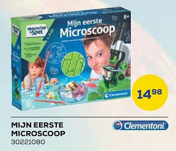 Aanbiedingen Mijn eerste microscoop - Clementoni - Geldig van 21/10/2022 tot 07/12/2022 bij Supra Bazar