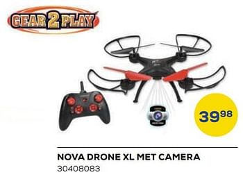 Aanbiedingen Nova drone xl met camera - Gear2Play - Geldig van 21/10/2022 tot 07/12/2022 bij Supra Bazar