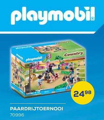 Aanbiedingen Paardrijtoernooi 70996 - Playmobil - Geldig van 21/10/2022 tot 07/12/2022 bij Supra Bazar