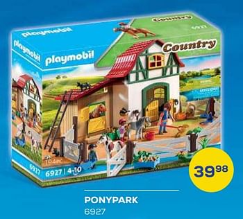 Aanbiedingen Ponypark 6927 - Playmobil - Geldig van 21/10/2022 tot 07/12/2022 bij Supra Bazar