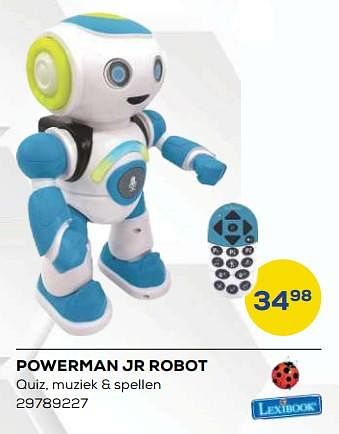 Aanbiedingen Powerman jr robot - Lexibook - Geldig van 21/10/2022 tot 07/12/2022 bij Supra Bazar