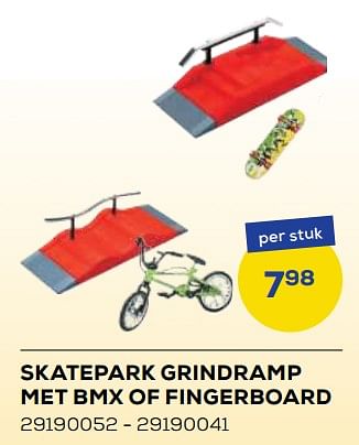 Aanbiedingen Skatepark grindramp met bmx of fingerboard - Huismerk - Supra Bazar - Geldig van 21/10/2022 tot 07/12/2022 bij Supra Bazar