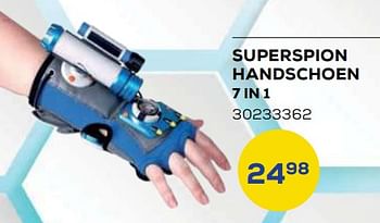 Aanbiedingen Superspion handschoen 7 in 1 - Huismerk - Supra Bazar - Geldig van 21/10/2022 tot 07/12/2022 bij Supra Bazar