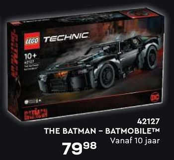 Aanbiedingen 42127 the batman - batmobile - Lego - Geldig van 21/10/2022 tot 07/12/2022 bij Supra Bazar