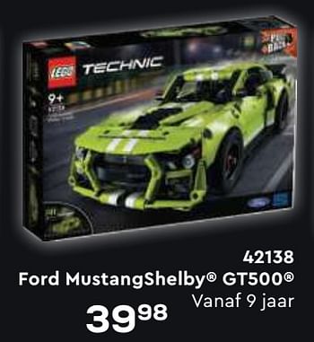 Aanbiedingen 42138 ford mustangshelby gt500 - Lego - Geldig van 21/10/2022 tot 07/12/2022 bij Supra Bazar