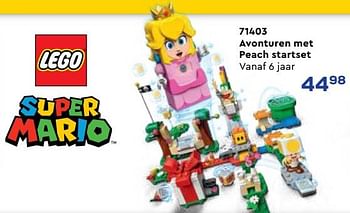 Aanbiedingen 71403 avonturen met peach startset - Lego - Geldig van 21/10/2022 tot 07/12/2022 bij Supra Bazar