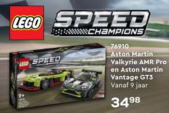 Aanbiedingen 76910 aston martin valkyrie amr pro en aston martin vantage gt3 - Lego - Geldig van 21/10/2022 tot 07/12/2022 bij Supra Bazar