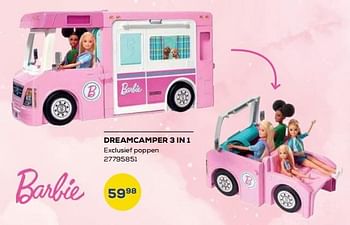 Aanbiedingen Dreamcamper 3 in 1 - Mattel - Geldig van 21/10/2022 tot 07/12/2022 bij Supra Bazar