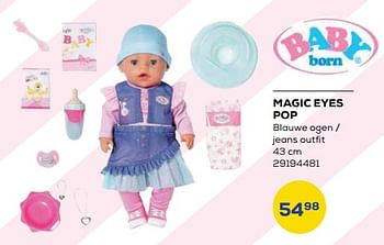 Aanbiedingen Magic eyes pop - Zapf creation - Geldig van 21/10/2022 tot 07/12/2022 bij Supra Bazar