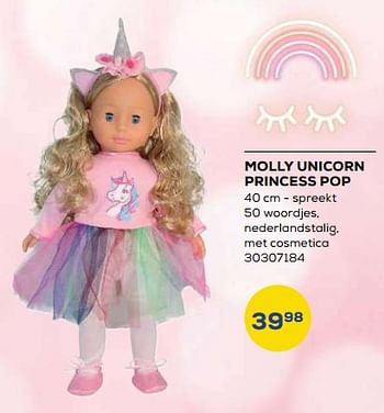 Aanbiedingen Molly unicorn princess pop - Dimian - Geldig van 21/10/2022 tot 07/12/2022 bij Supra Bazar