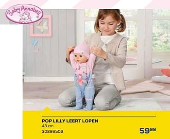 Aanbiedingen Pop lilly leert lopen - Zapf creation - Geldig van 21/10/2022 tot 07/12/2022 bij Supra Bazar