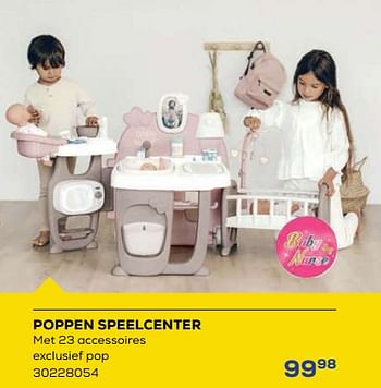 Aanbiedingen Poppen speelcenter - Smoby - Geldig van 21/10/2022 tot 07/12/2022 bij Supra Bazar