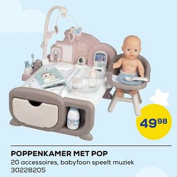 Aanbiedingen Poppenkamer met pop - Smoby - Geldig van 21/10/2022 tot 07/12/2022 bij Supra Bazar