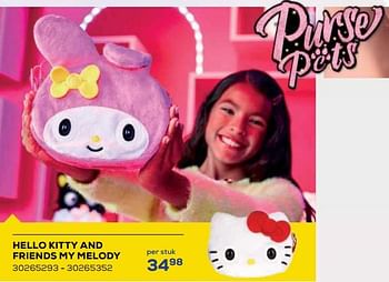 Aanbiedingen Hello kitty and friends my melody - Purse Pets - Geldig van 21/10/2022 tot 07/12/2022 bij Supra Bazar