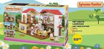 Aanbiedingen Het grote landhuis met verlichting 5302 - Sylvanian Families - Geldig van 21/10/2022 tot 07/12/2022 bij Supra Bazar