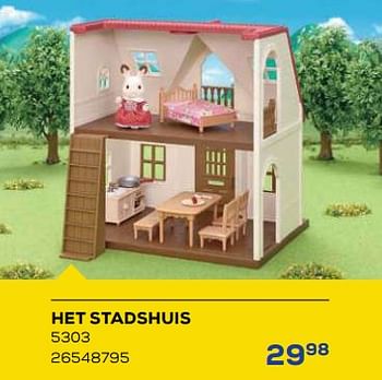 Aanbiedingen Het stadshuis 5303 - Sylvanian Families - Geldig van 21/10/2022 tot 07/12/2022 bij Supra Bazar