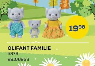 Aanbiedingen Olifant familie 5376 - Sylvanian Families - Geldig van 21/10/2022 tot 07/12/2022 bij Supra Bazar