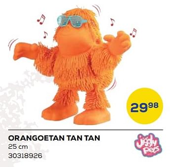 Aanbiedingen Orangoetan tan tan - Jiggly Pets - Geldig van 21/10/2022 tot 07/12/2022 bij Supra Bazar