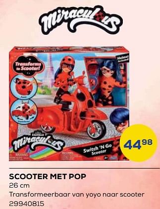 Aanbiedingen Scooter met pop - Miraculous - Geldig van 21/10/2022 tot 07/12/2022 bij Supra Bazar