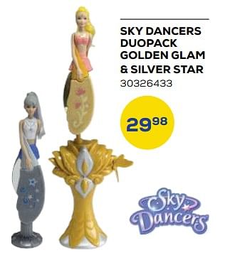 Aanbiedingen Sky dancers duopack golden glam + silver star - Lansay - Geldig van 21/10/2022 tot 07/12/2022 bij Supra Bazar