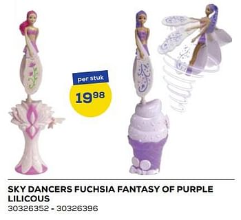 Aanbiedingen Sky dancers fuchsia fantasy of purple lilicous - Lansay - Geldig van 21/10/2022 tot 07/12/2022 bij Supra Bazar