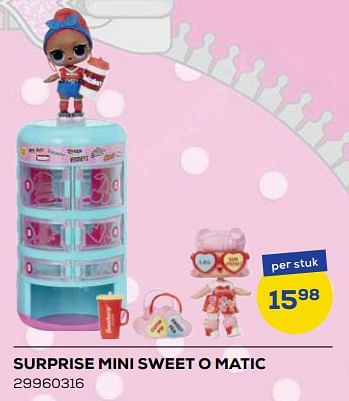 Aanbiedingen Surprise mini sweet o matic - LOL Surprise - Geldig van 21/10/2022 tot 07/12/2022 bij Supra Bazar