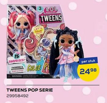 Aanbiedingen Tweens pop serie - LOL Surprise - Geldig van 21/10/2022 tot 07/12/2022 bij Supra Bazar