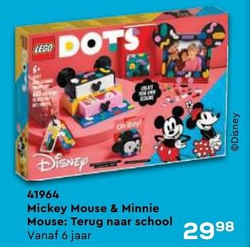 Aanbiedingen 41964 mickey mouse + minnie mouse: terug naar school - Lego - Geldig van 21/10/2022 tot 07/12/2022 bij Supra Bazar