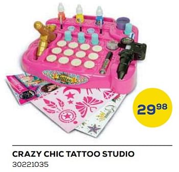 Aanbiedingen Crazy chic tattoo studio - Clementoni - Geldig van 21/10/2022 tot 07/12/2022 bij Supra Bazar